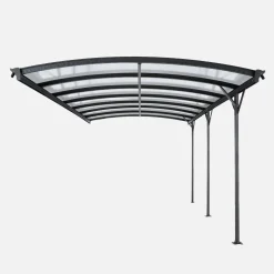Extension of aluminum and polycarbonate carport 15m²