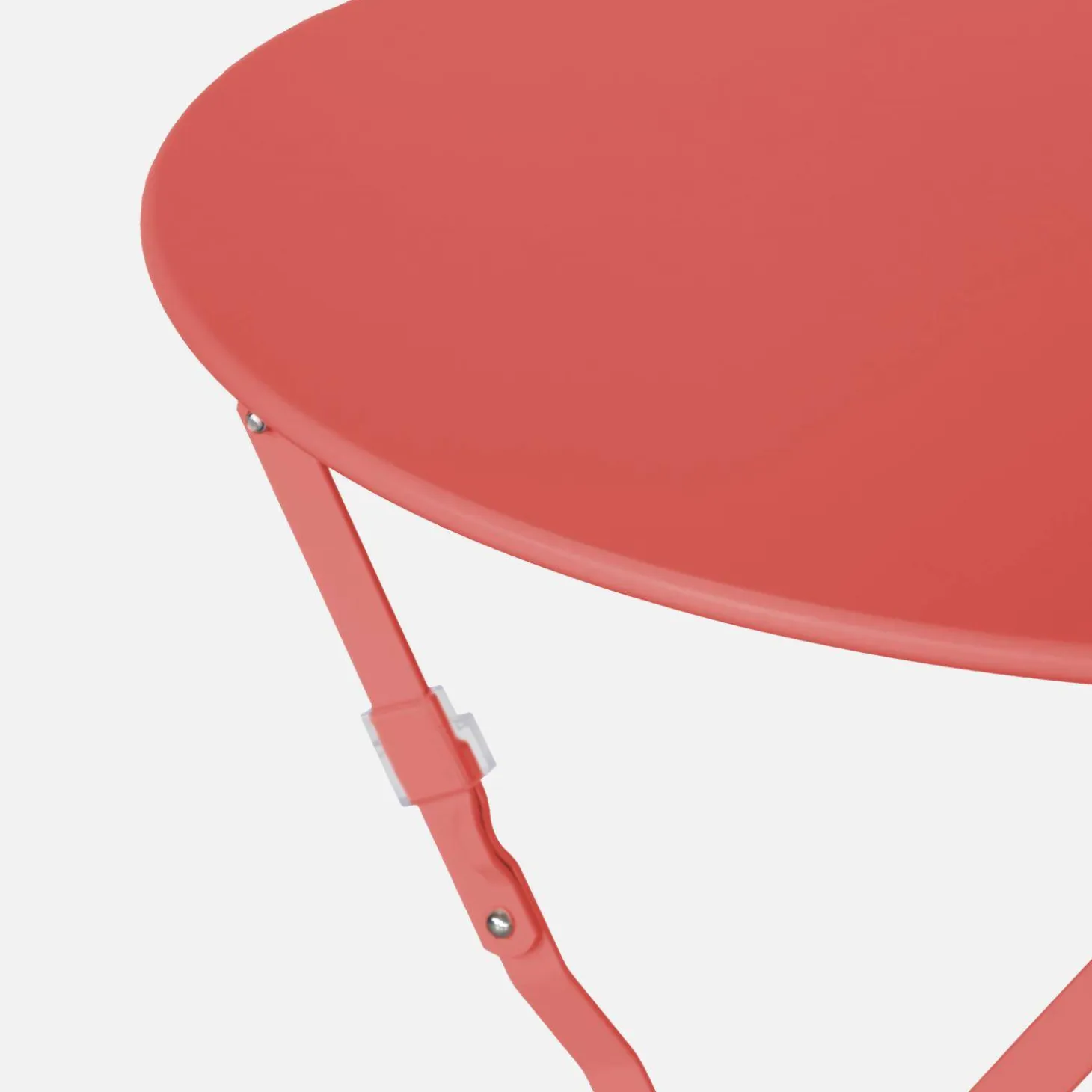 Folding metal bistro garden table Ø60cm, seats 2