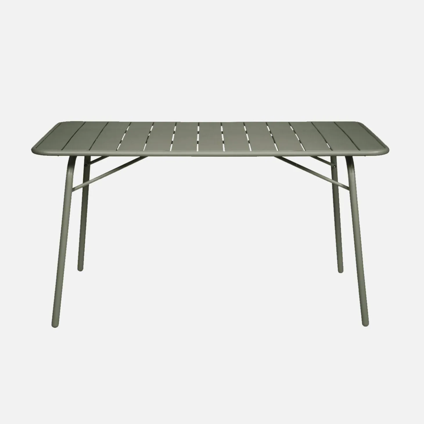 Folding metal garden table + 6 chairs