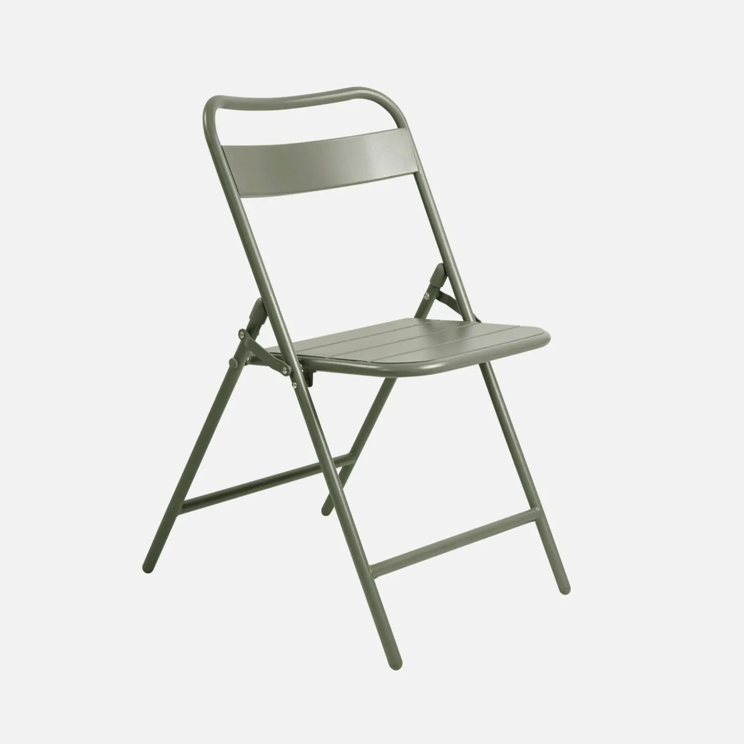 Folding metal garden table + 6 chairs