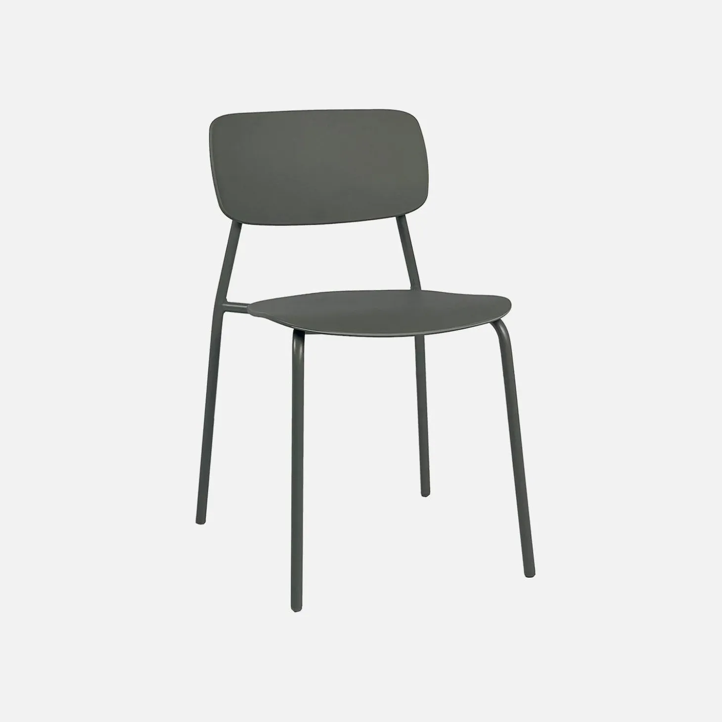 Folding metal garden table + 6 chairs
