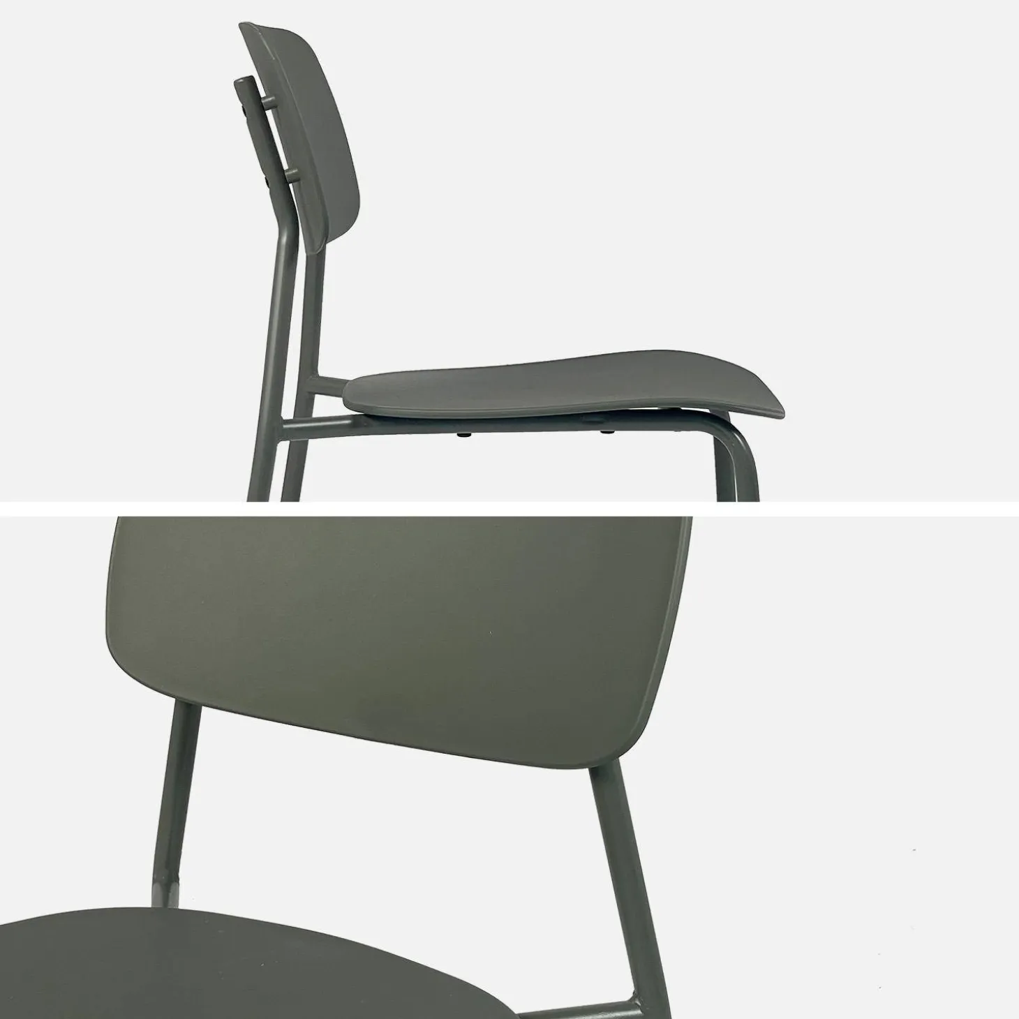 Folding metal garden table + 6 chairs