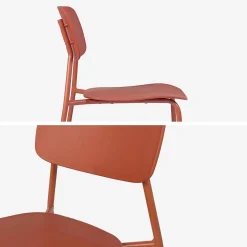 Folding metal garden table + 6 chairs