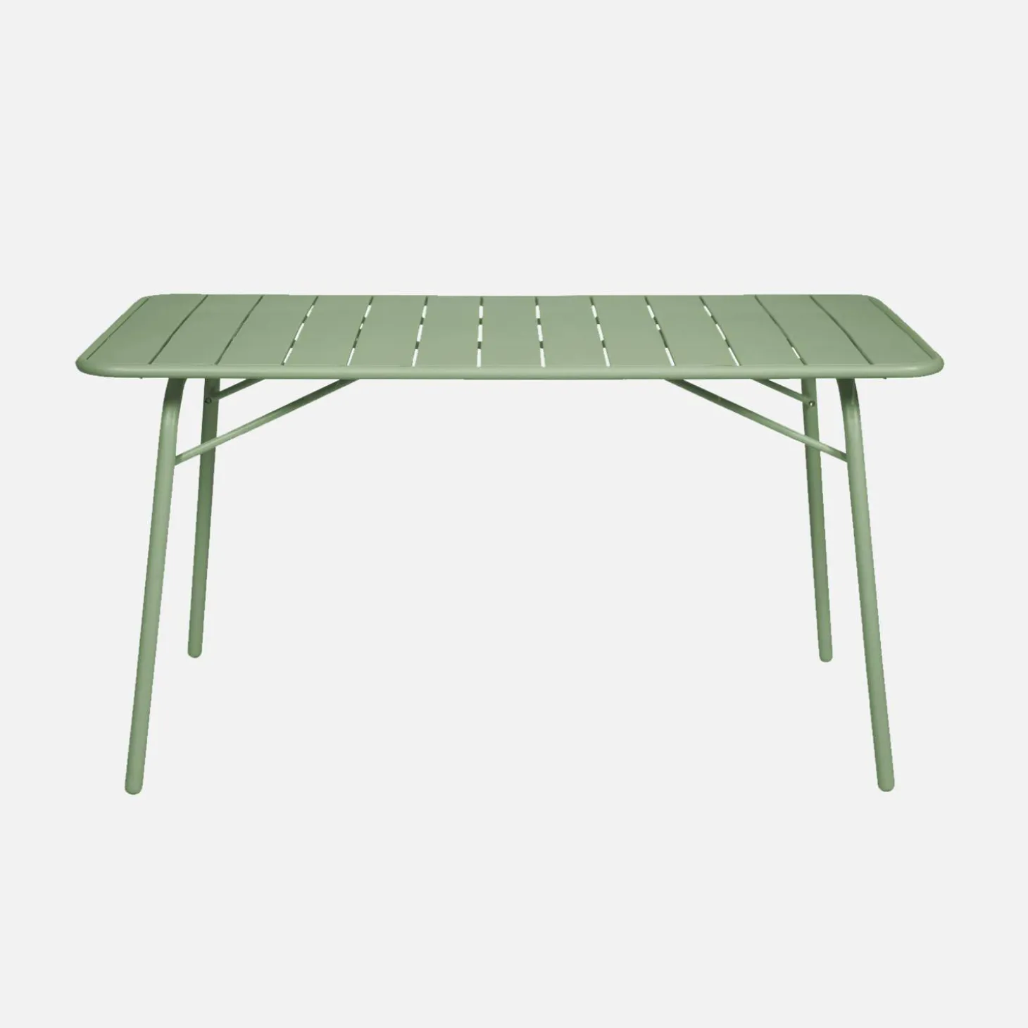 Folding metal garden table + 6 chairs