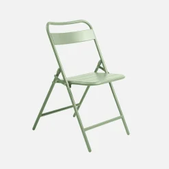 Folding metal garden table + 6 chairs