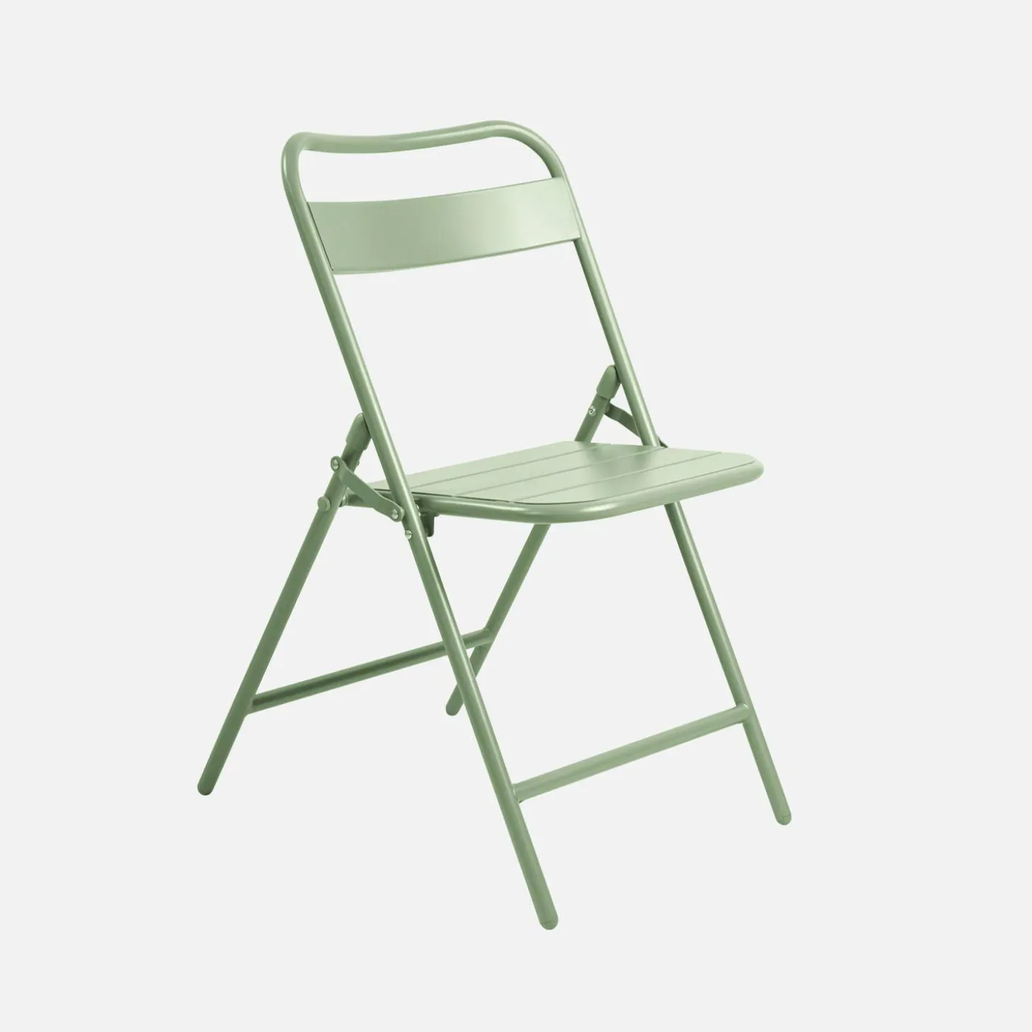 Folding metal garden table + 6 chairs