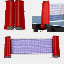 Folding outdoor table tennis table with 4 bats and 6 balls