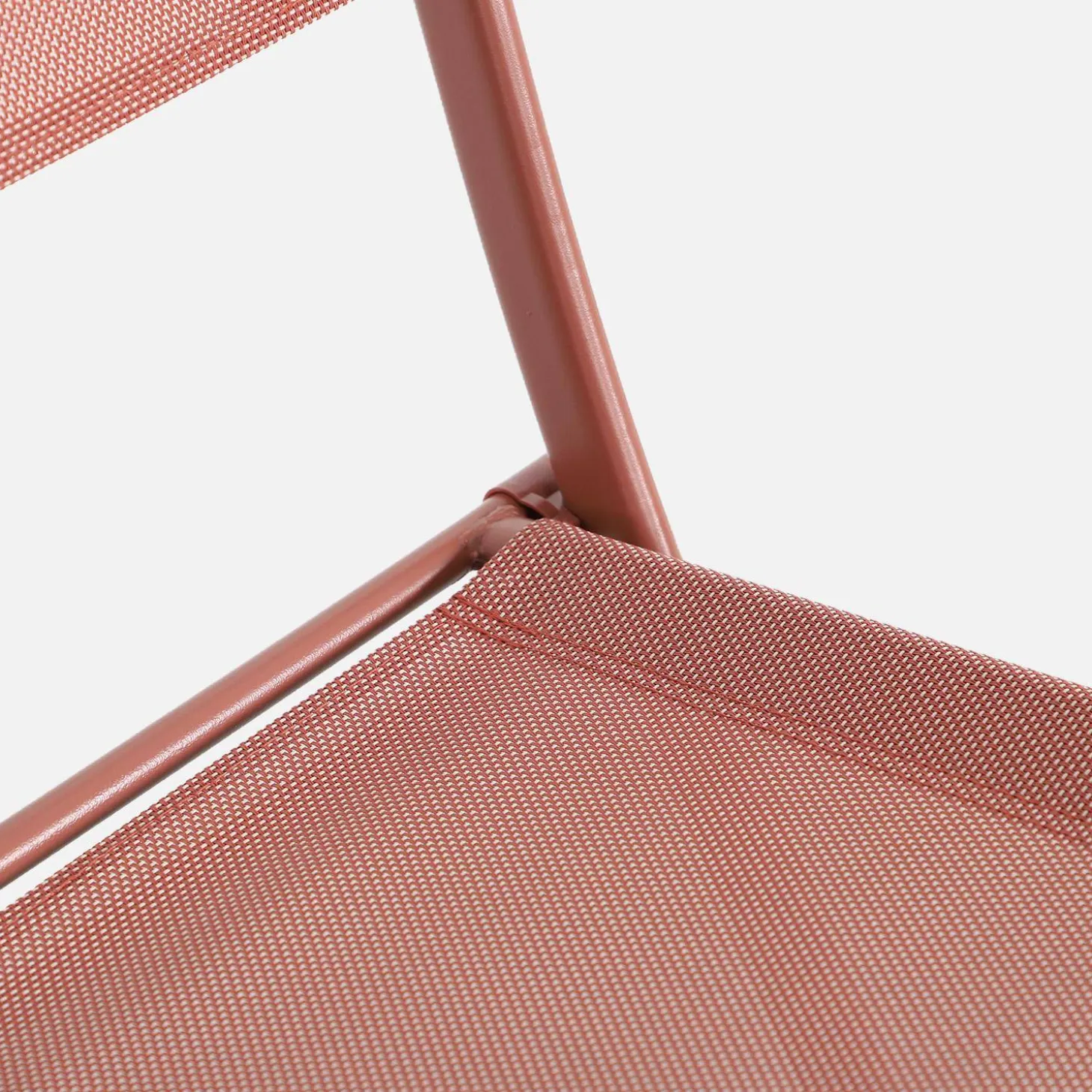 Folding steel garden table + 4 chairs