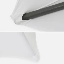 Folding steel high reception table with protective cover (set of 4)