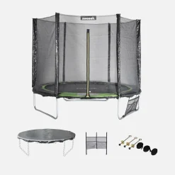 8ft trampoline with accessory kit
