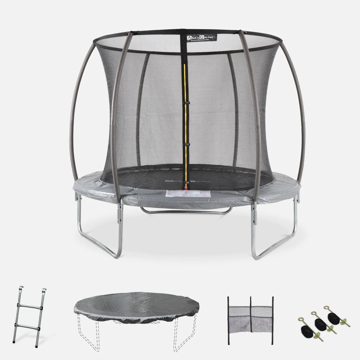 8ft trampoline with inner safety net and accessory kit