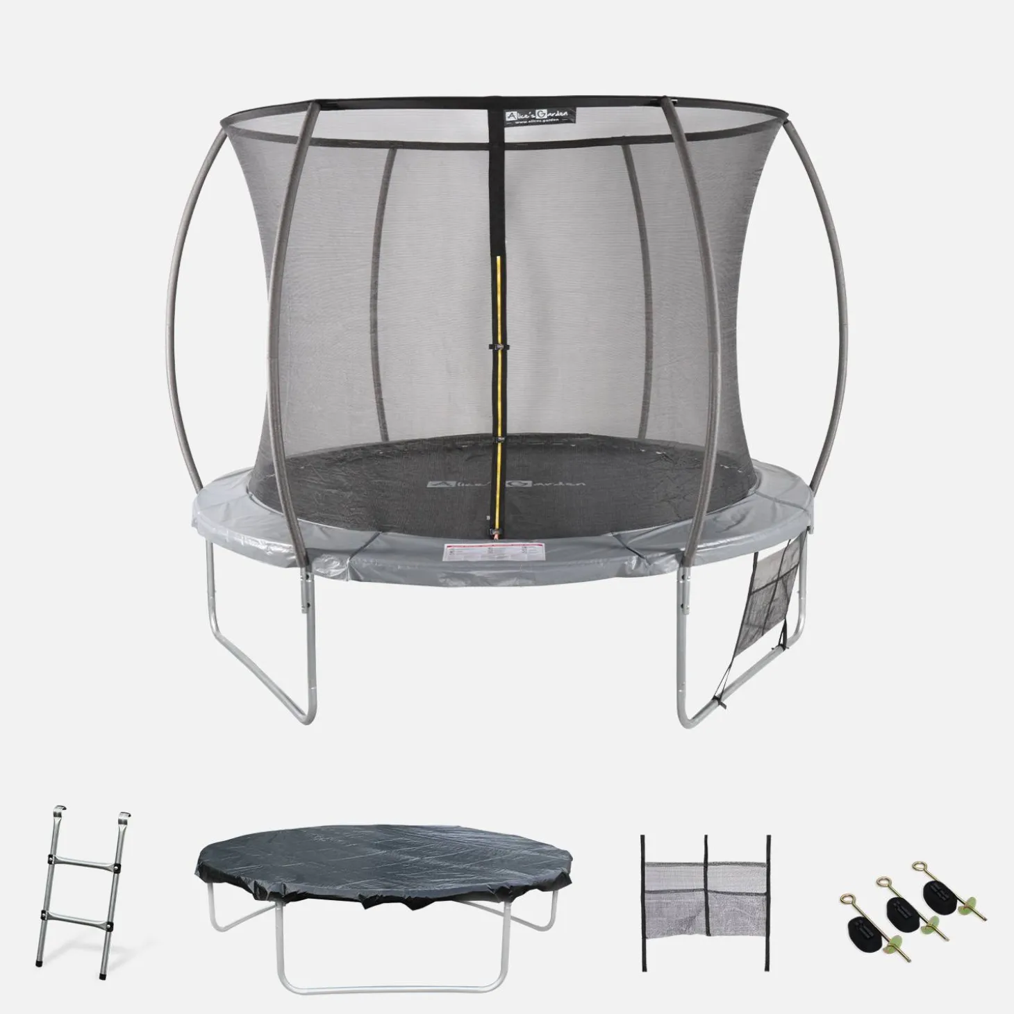 10ft trampoline with inner safety net and accessory kit