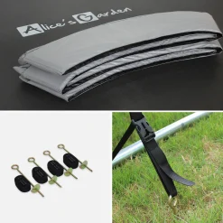 13ft trampoline with safety net and accessory kit
