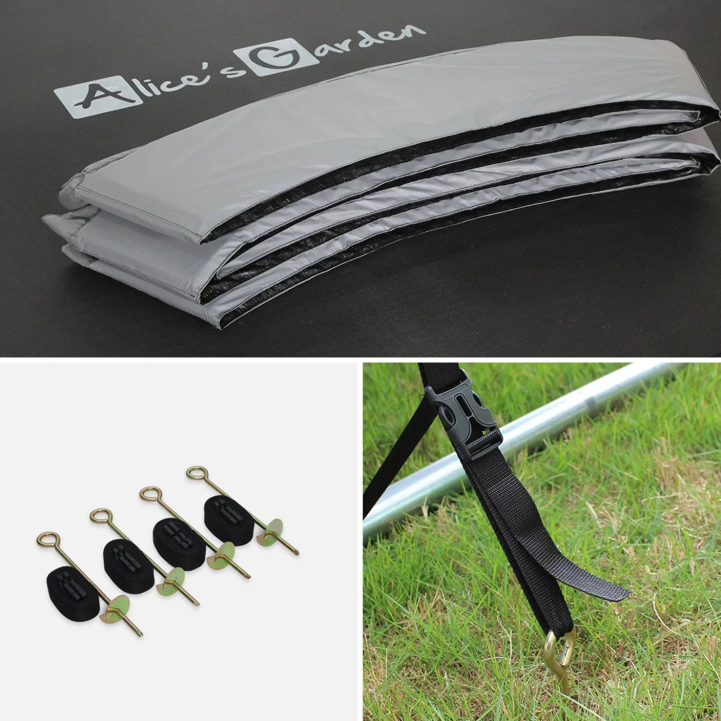 13ft trampoline with safety net and accessory kit