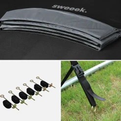 10ft trampoline with safety net and accessories kit