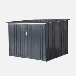 Galvanised steel bicycle shelter with anchor kit - 4 bicycles