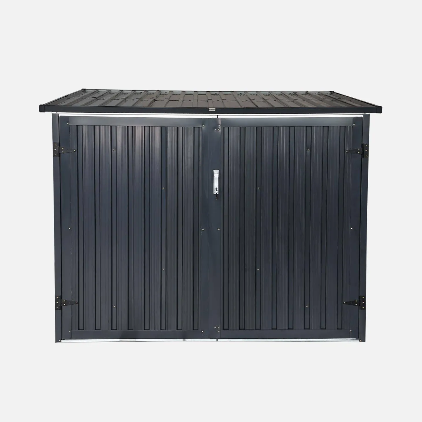 Galvanised steel bicycle shelter with anchor kit - 4 bicycles