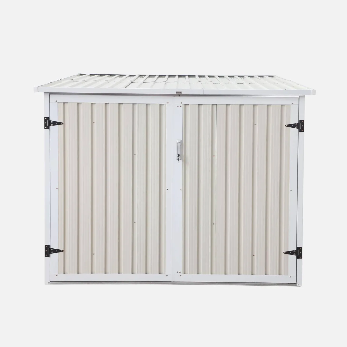 Galvanised steel bicycle shelter with anchor kit - 4 bicycles