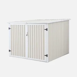 Galvanised steel bicycle shelter with anchor kit - 4 bicycles