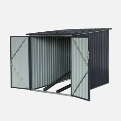 Galvanized steel bike shelter with anchoring kit - 2 bikes