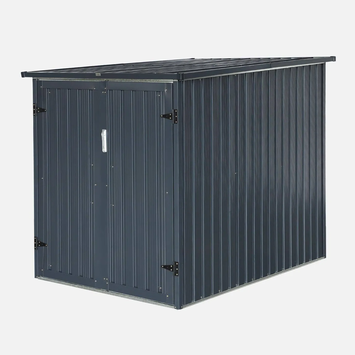 Galvanized steel bike shelter with anchoring kit - 2 bikes