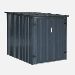 Galvanized steel bike shelter with anchoring kit - 2 bikes