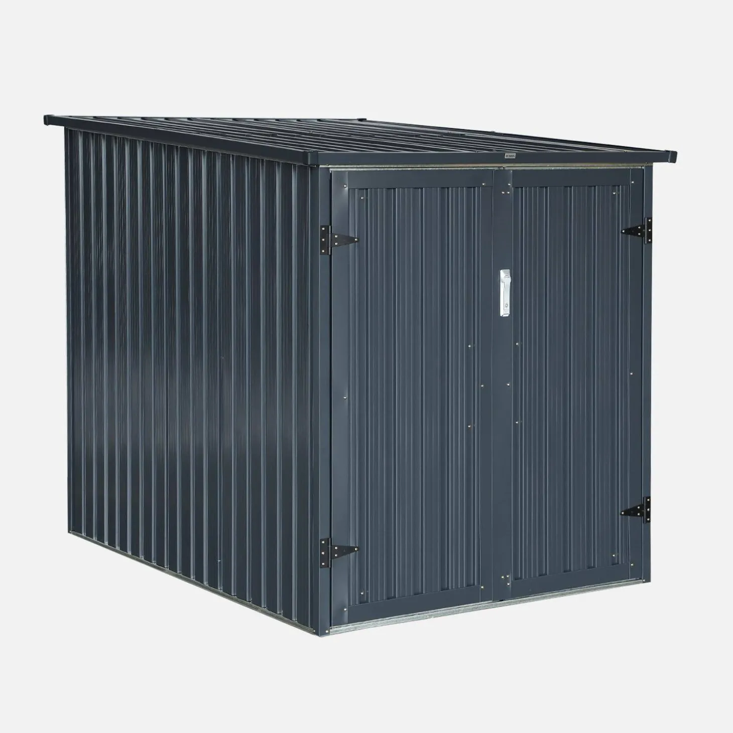 Galvanized steel bike shelter with anchoring kit - 2 bikes