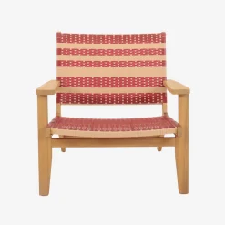 Garden armchair acacia wood and resin