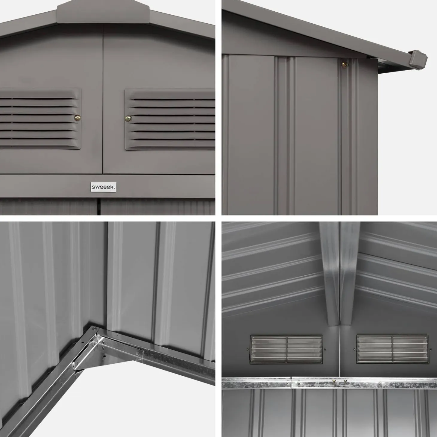 Garden shelter 2.71m² with anchor kit