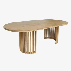 Garden table acacia wood seats 6