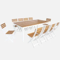 Garden table acacia wood 10 seats