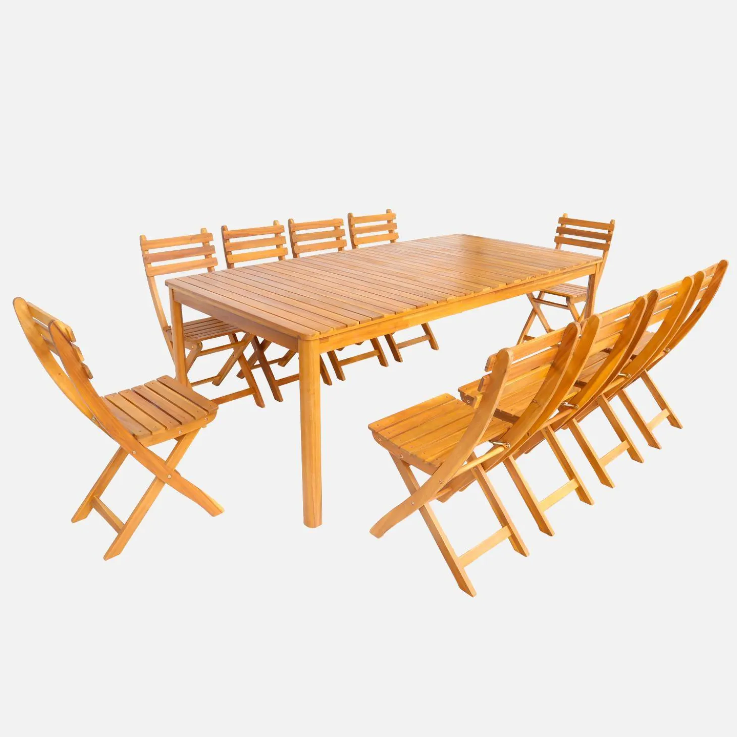 Garden table acacia wood 10 seats