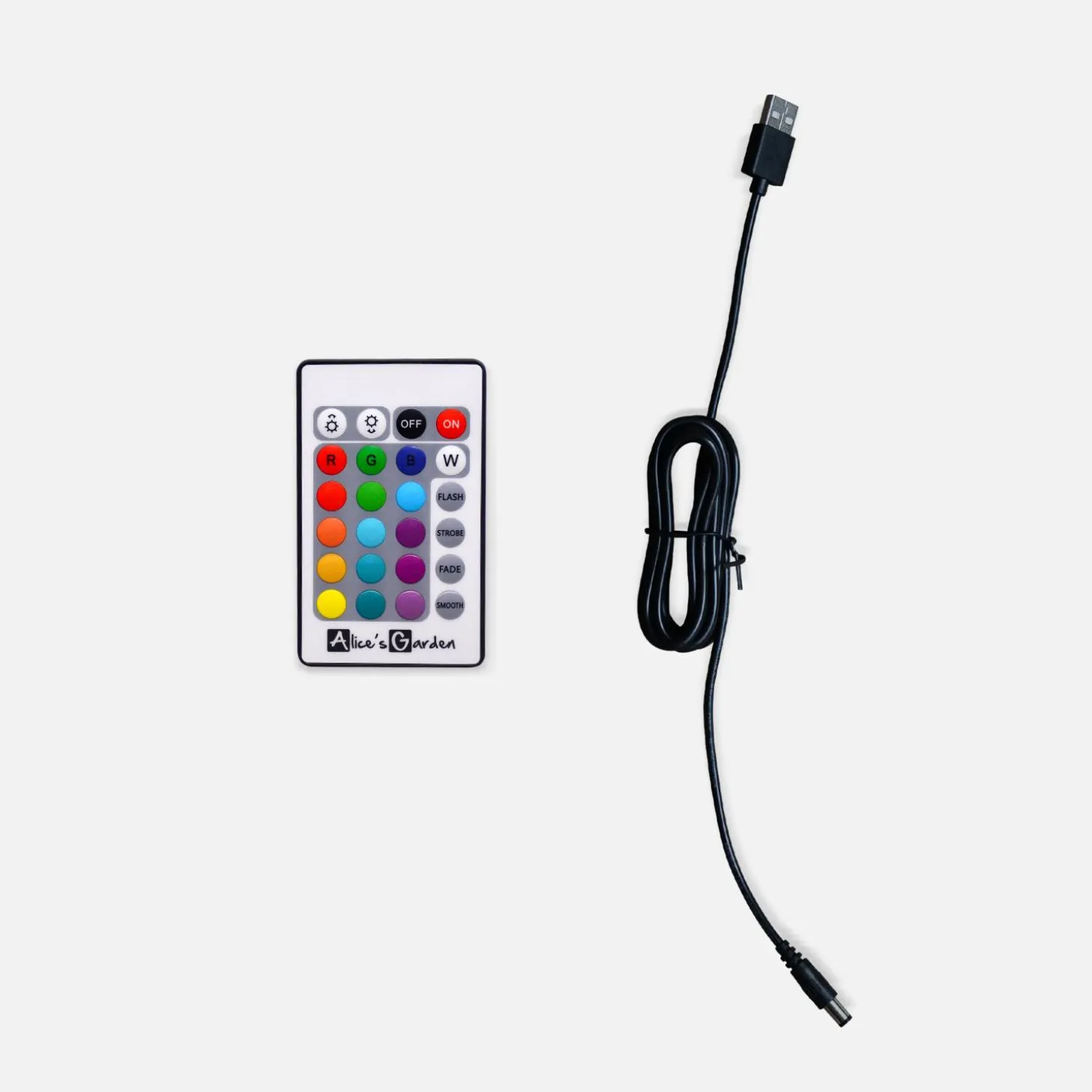 Hanging LED cube lamp with remote control, 16 colours