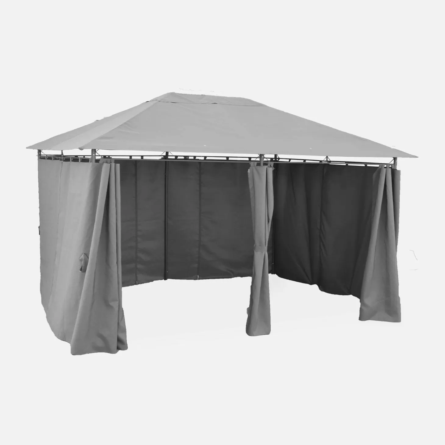 Heavy duty 3x4m gazebo with curtains