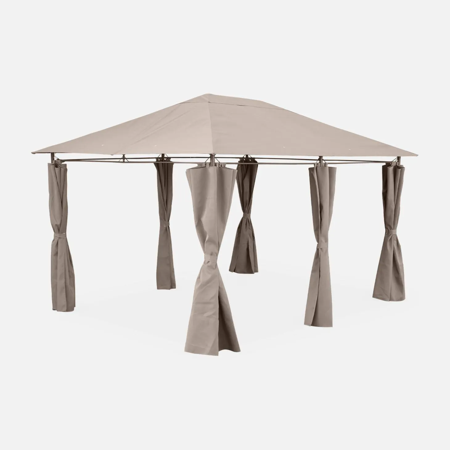 Heavy duty 3x4m gazebo with curtains