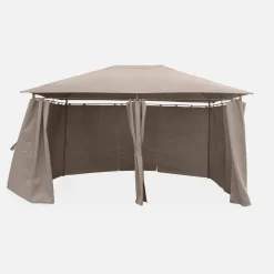 Heavy duty 3x4m gazebo with curtains