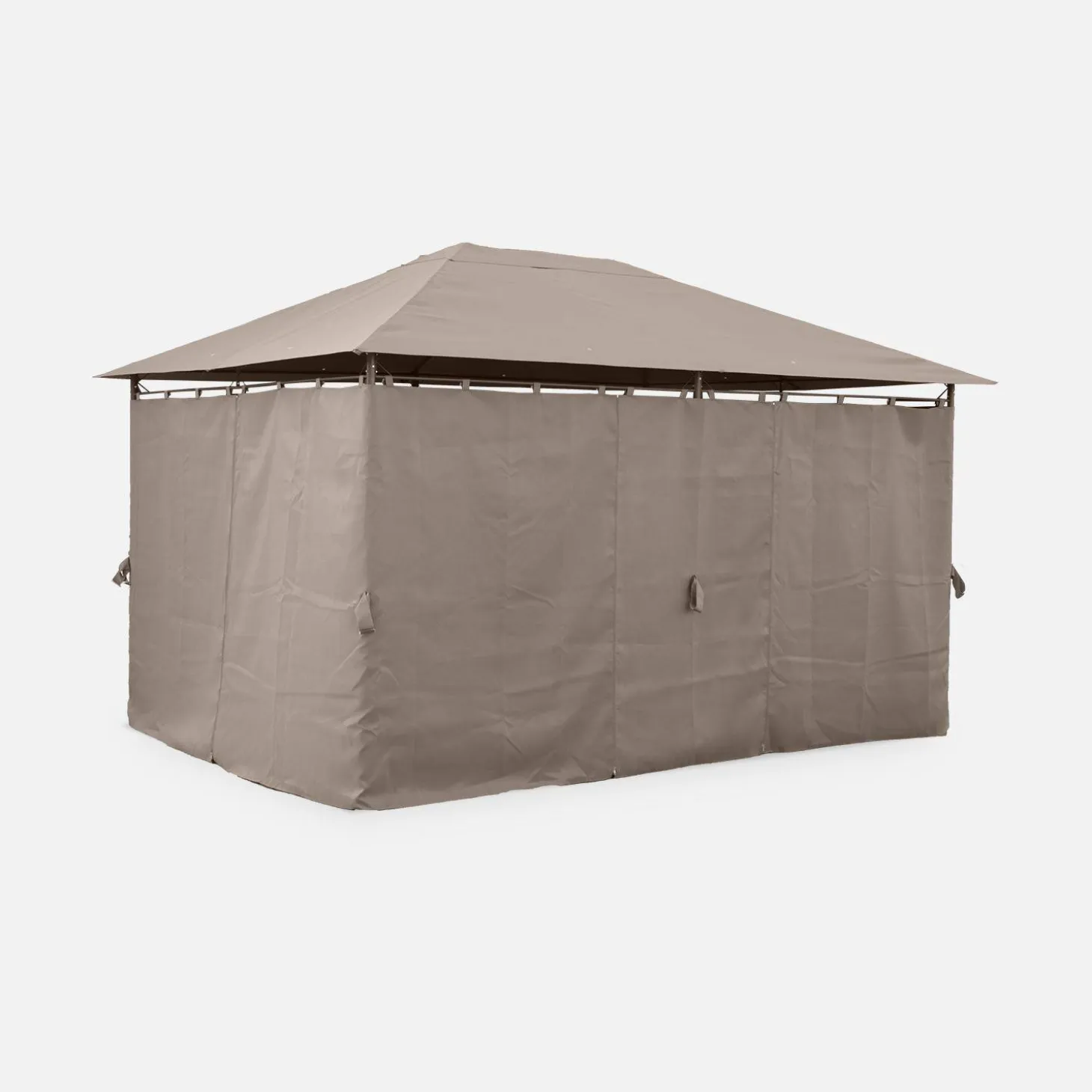 Heavy duty 3x4m gazebo with curtains