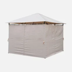 Heavy duty 3x3m gazebo with curtains