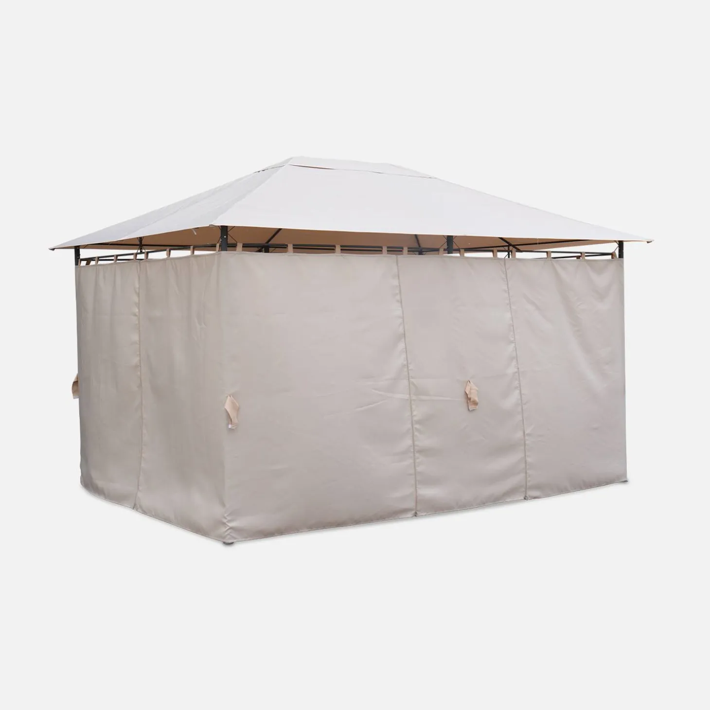 Heavy duty 3x4m gazebo with curtains