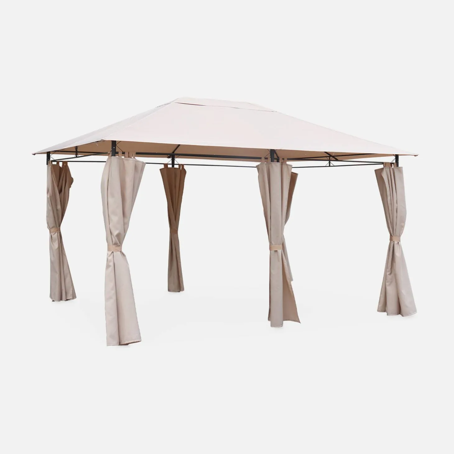 Heavy duty 3x4m gazebo with curtains