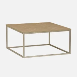 Herringbone square coffee table