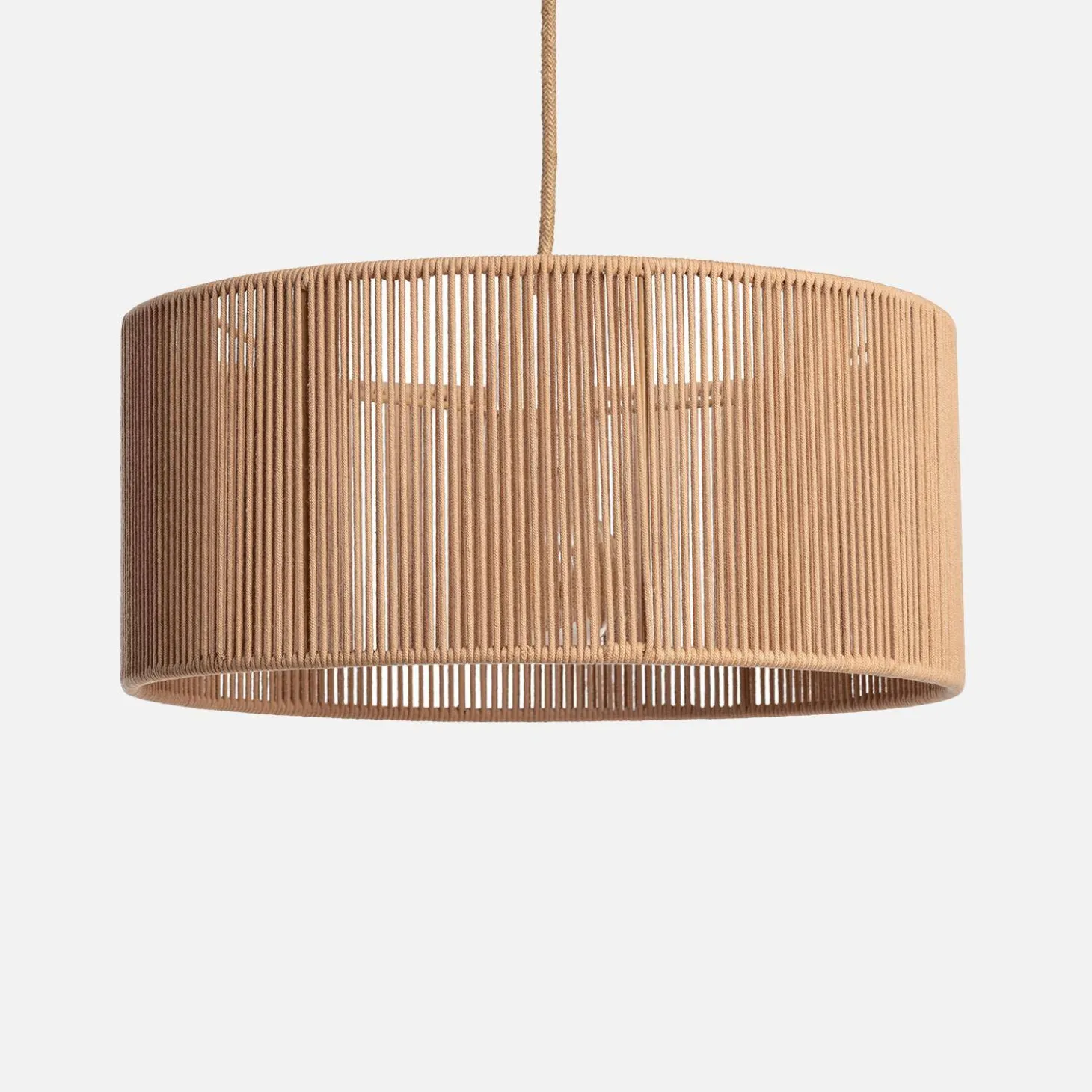 Indoor hemp pendant light, Ø 40cm