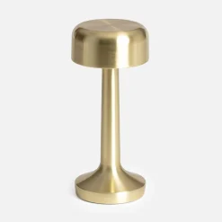 Indoor LED table lamp in gold metal Ø9cm