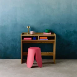 Indoor LED table lamp in gold metal Ø9cm