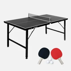 Indoor mini table tennis table with 2 bats and 3 balls