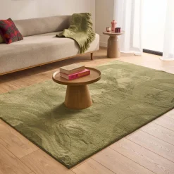 Indoor rug plain green