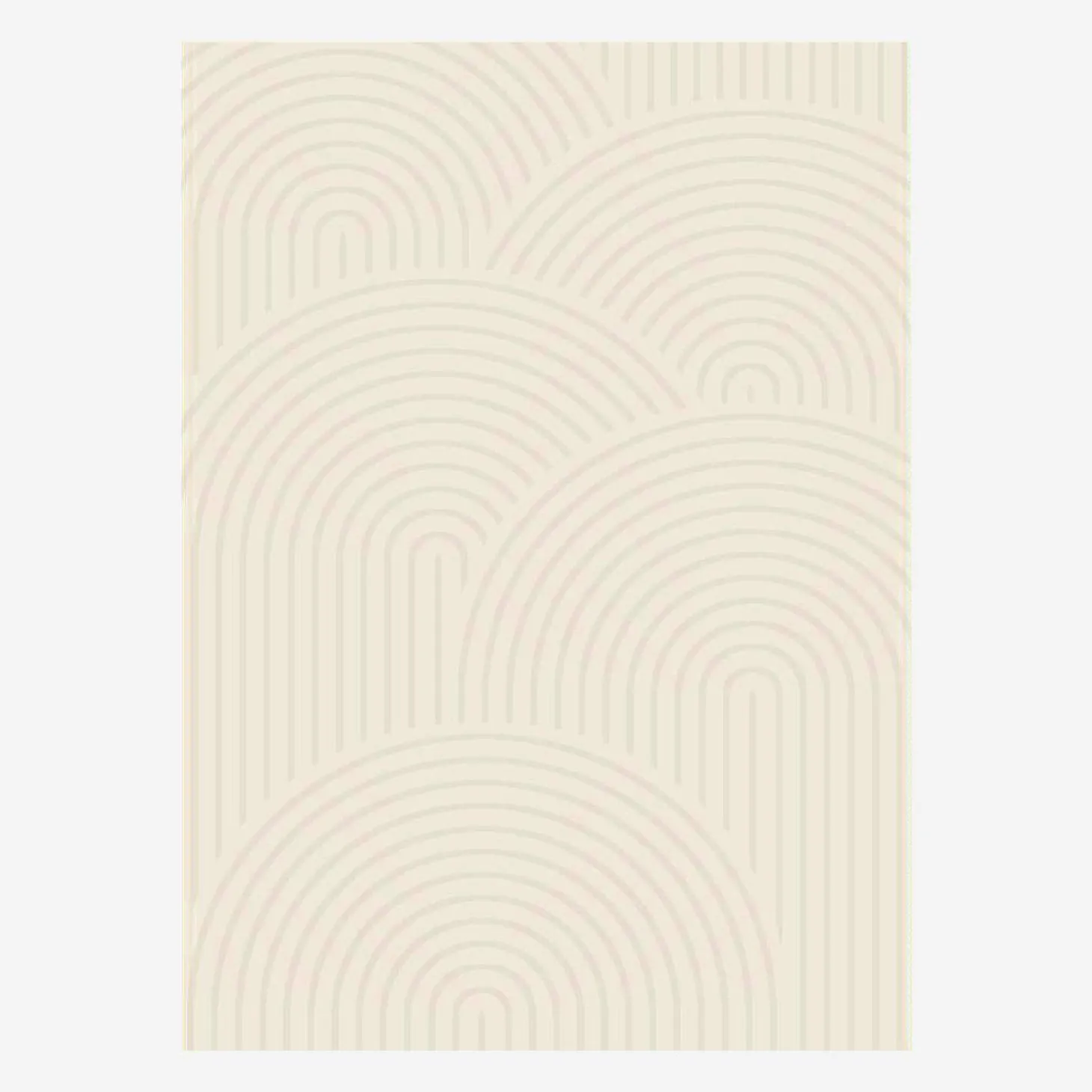 Indoor rug with cream arches pattern