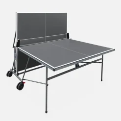 Indoor table tennis table with 2 bats, 3 balls and protective cover