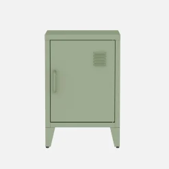 Industrial metal bedside table with 1 door