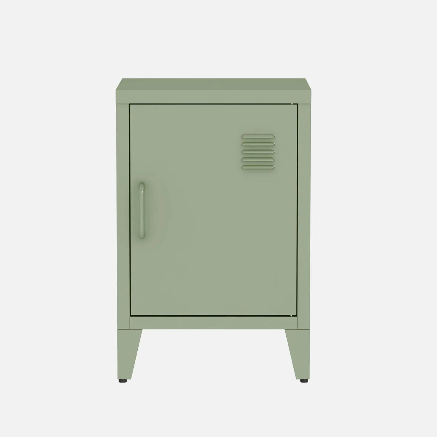 Industrial metal bedside table with 1 door